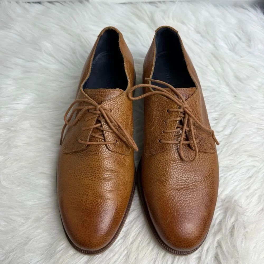 Cole Haan Carter‎ Cuoio Leather Plain Oxfords Dress